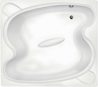 Акриловая ванна Vagnerplast Helios 195x170 см, встраиваемая, белая, с каркасом, для двоих
