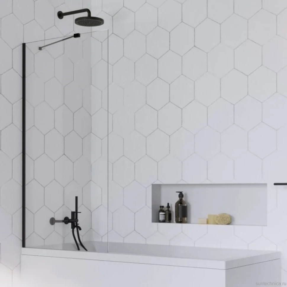 Шторка на ванну Radaway Idea Black PNJ II 70