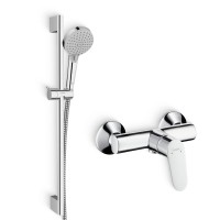 Душевой комплект Смеситель для душа Hansgrohe Focus E2 31960000 + Гарнитур Vernis Blend 26275000 хром