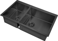 Мойка кухонная Zorg Inox PVD 78-2-51 R grafit