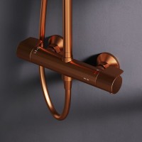 Душевая стойка AM.PM X-Joy F0785A444 розовое золото