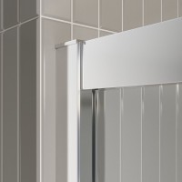 Душевой уголок BelBagno Luce AH-1-110/100-C-Cr профиль хром, стекло прозрачное