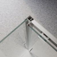 Душевой уголок BelBagno Luce AH-1-110/100-C-Cr профиль хром, стекло прозрачное