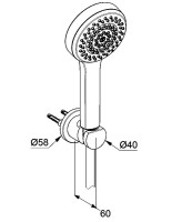 Душевой гарнитур Kludi DIVE S 6885005-00 хром