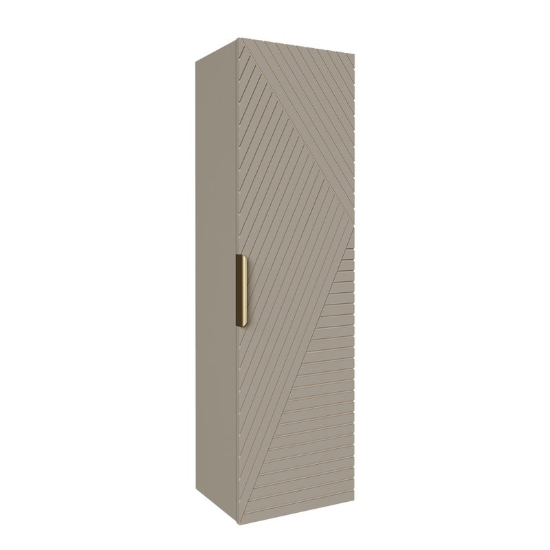 Шкаф-пенал для ванной Grossman Блисс 40 L/R матовый бежевый