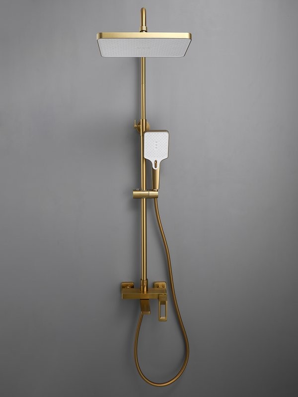 Душевая стойка Haiba HB24732-5 брашированное золото