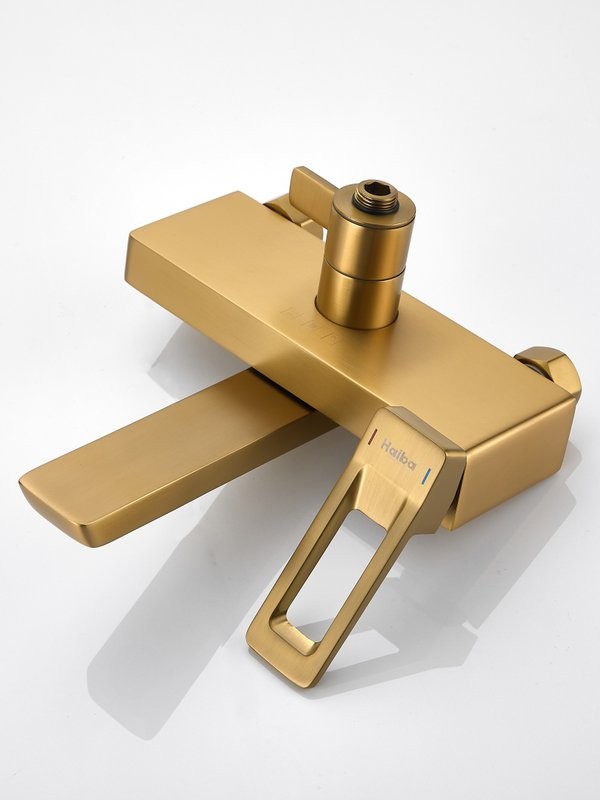 Душевая стойка Haiba HB24732-5 брашированное золото