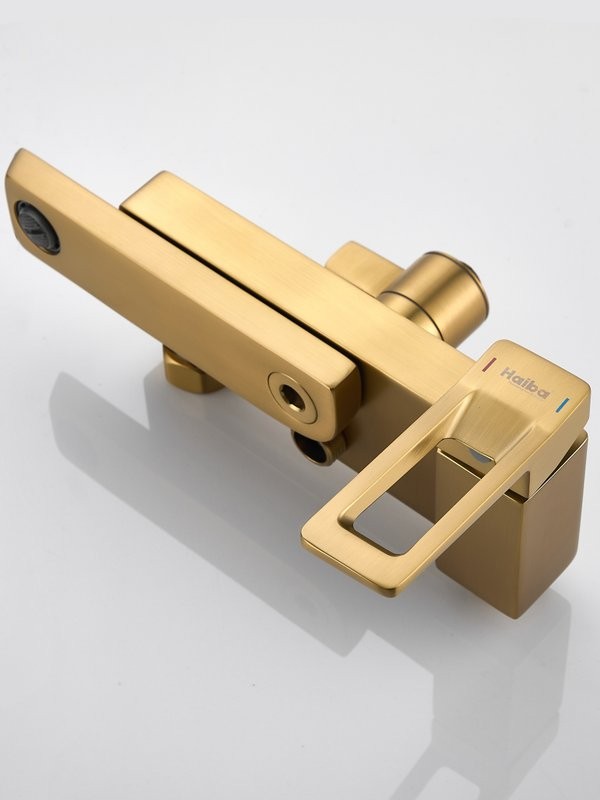 Душевая стойка Haiba HB24732-5 брашированное золото