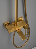 Душевая стойка Haiba HB24732-5 брашированное золото