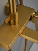 Душевая стойка Haiba HB24732-5 брашированное золото