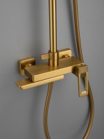 Душевая стойка Haiba HB24732-5 брашированное золото