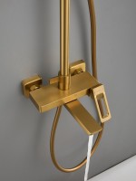 Душевая стойка Haiba HB24732-5 брашированное золото