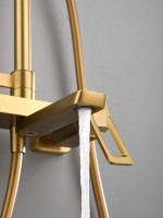 Душевая стойка Haiba HB24732-5 брашированное золото