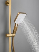 Душевая стойка Haiba HB24732-5 брашированное золото