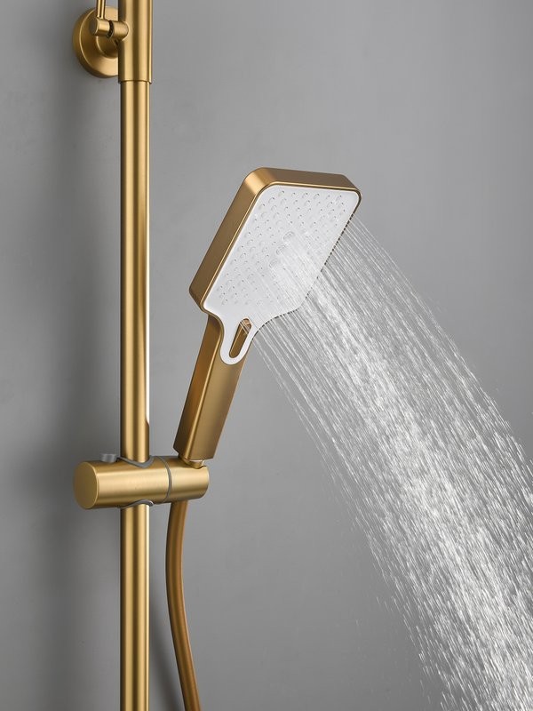 Душевая стойка Haiba HB24732-5 брашированное золото