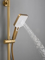 Душевая стойка Haiba HB24732-5 брашированное золото