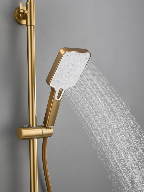 Душевая стойка Haiba HB24732-5 брашированное золото