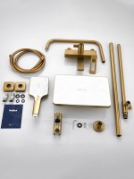 Душевая стойка Haiba HB24732-5 брашированное золото