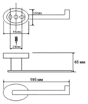 Держатель туалетной бумаги Bemeta Oval 118412021