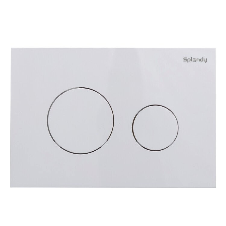 Кнопка смыва для унитаза Splendy Stable Rest SR302TMW пластик, цвет белый