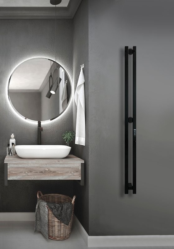 Полотенцесушитель электрический Indigo Style Pro LSPRE120-10BRRt черный муар