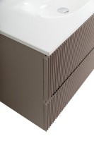 Тумба с раковиной BelBagno Uno 100 подвесная, 2 ящика, матовая бежевая