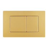 Кнопка смыва для унитаза RGW SWH 10Gb металл, цвет брашированное золото