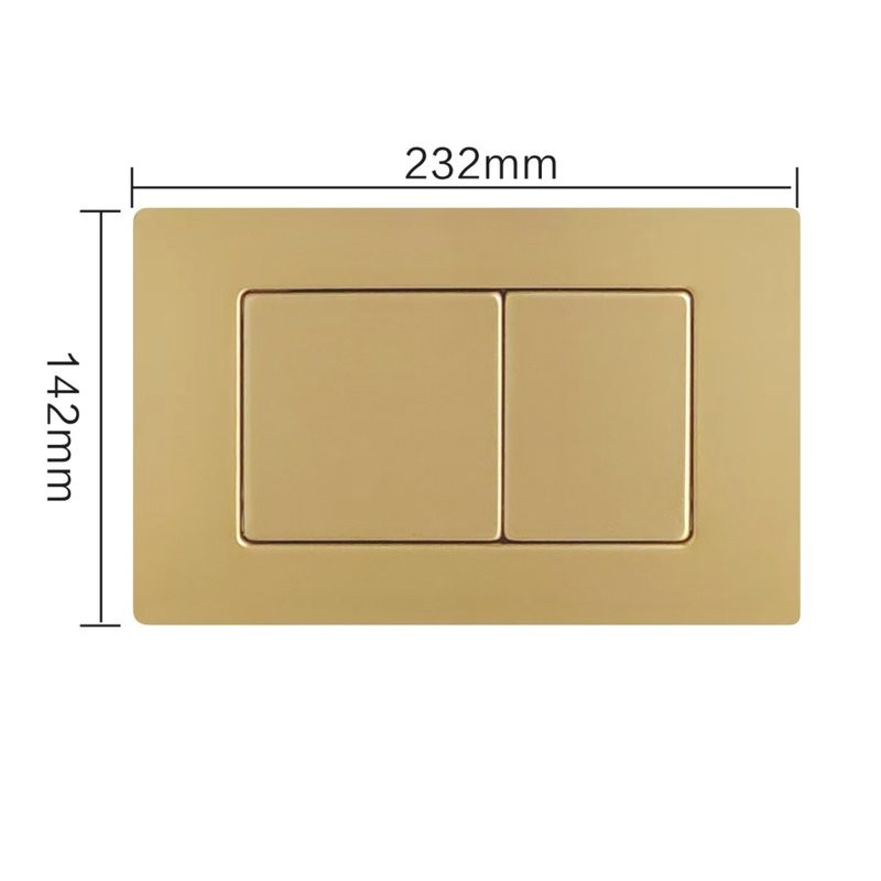 Кнопка смыва для унитаза RGW SWH 10Gb металл, цвет брашированное золото