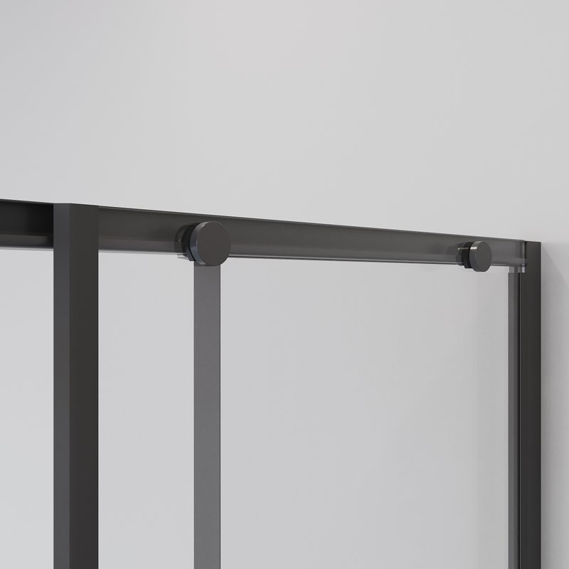 Душевой уголок Niagara Nova NG-6822-34BLACK 80x80, профиль черный матовый, стекло прозрачное