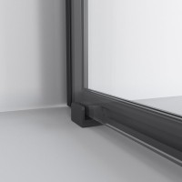 Душевой уголок Niagara Nova NG-6822-34BLACK 80x80, профиль черный матовый, стекло прозрачное