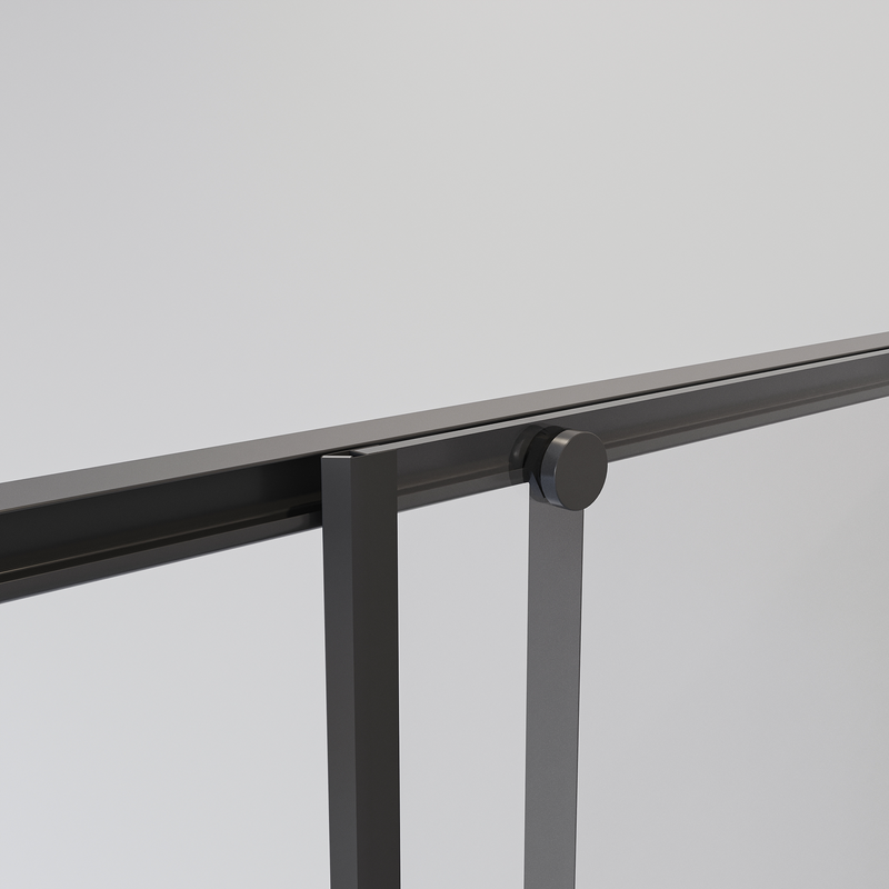 Душевой уголок Niagara Nova NG-6822-34BLACK 80x80, профиль черный матовый, стекло прозрачное