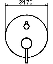 Встраиваемый смеситель для душа и ванны Plumberia Selection Ixo XO1901RS С ВНУТРЕННЕЙ ЧАСТЬЮ, брашированная медь