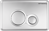 Комплект Инсталляция BETTOSERB Sava Fix Slim 40006456 + Кнопка Twin 40006462 цвет матовый хром