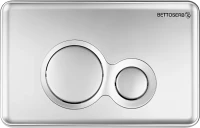 Комплект Инсталляция BETTOSERB Sava Fix Slim 40006456 + Кнопка Twin 40006462 цвет матовый хром Комплект Инсталляция BETTOSERB Sava Fix Slim 40006456 + Кнопка Twin 40006462 цвет матовый хром