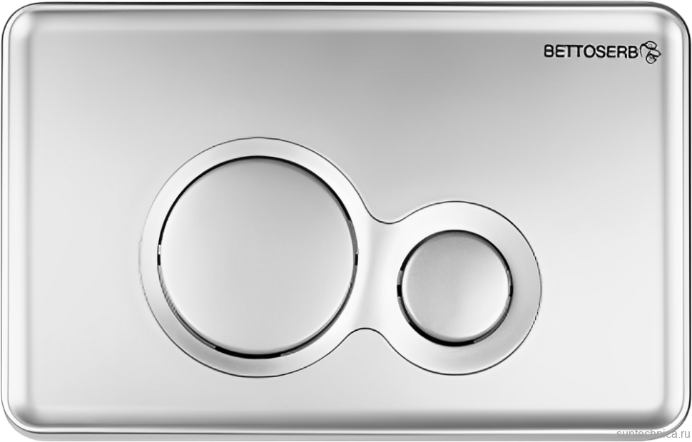 Комплект Инсталляция BETTOSERB Sava Fix Slim 40006456 + Кнопка Twin 40006462 цвет матовый хром