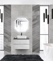Мебель для ванной комнаты Cezares Molveno 46 80 legno bianco, со столешницей