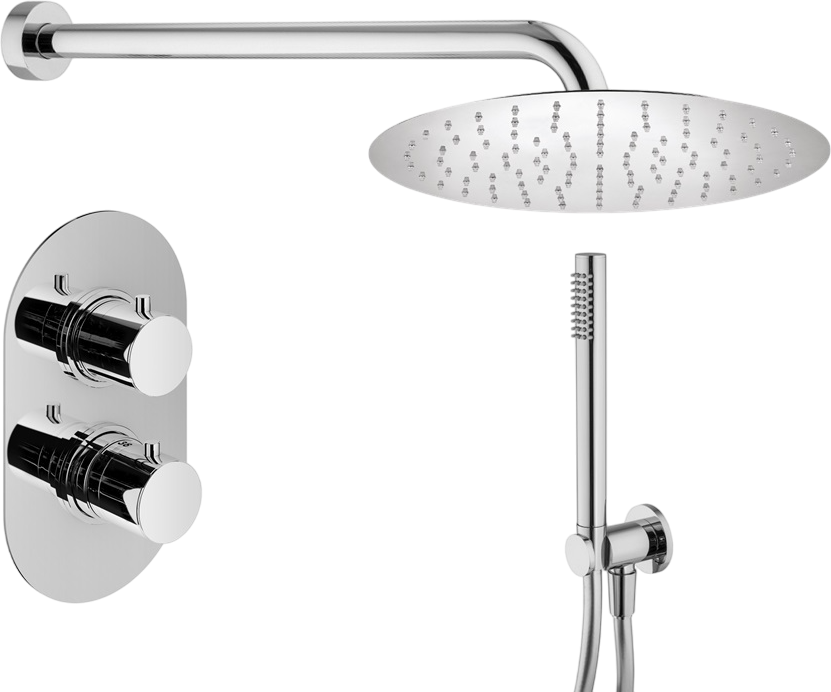 Душевой комплект Plumberia Selection Ixo KITXOT18CRKING С ВНУТРЕННЕЙ ЧАСТЬЮ, хром