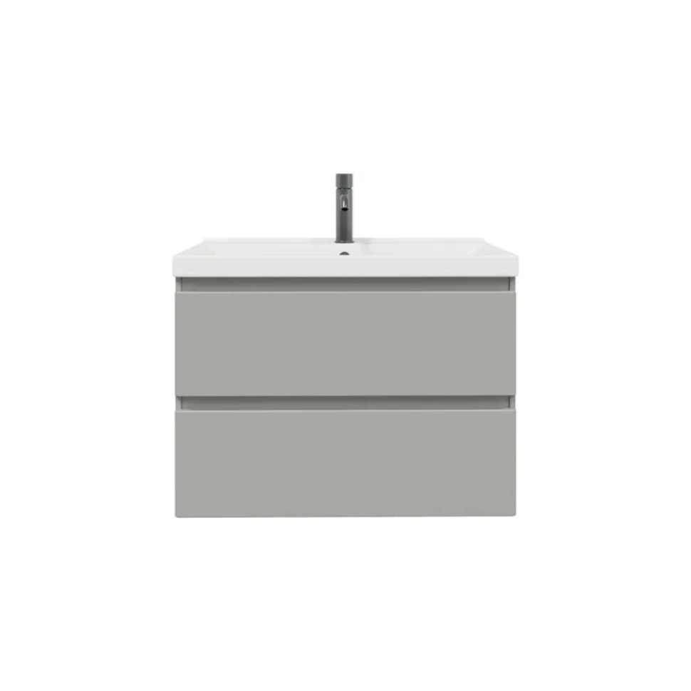 Тумба с раковиной SanStar Riana 80 подвесная, grey, раковина Fest 80