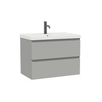 Тумба с раковиной SanStar Riana 80 подвесная, grey, раковина Fest 80