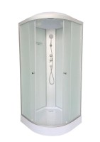 Душевая кабина DTO LM901 100х100, профиль хром, стекло матовое