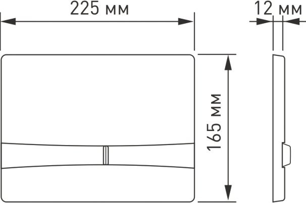 Кнопка смыва Berges Novum F8 бронза
