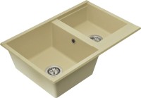 Мойка кухонная AQUATON Делия 78 DBL шампань