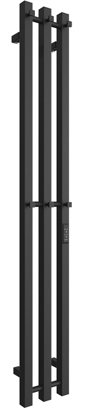 Полотенцесушитель электрический Двин X-3 plaza neo 120х12, матовый черный