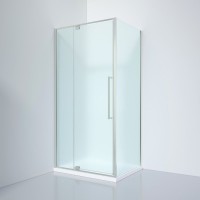 Душевой уголок Black&White Stellar Wind S818 CF 100х80, профиль хром, стекло матовое