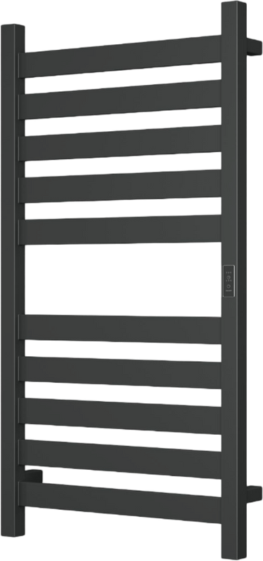 Полотенцесушитель электрический Bauedge Elite R 50х100, матовый черный RAL9005