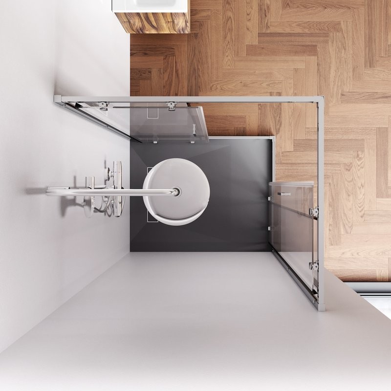 Душевой уголок AM.PM Gem W90G-403-100280-MT 100х80 см