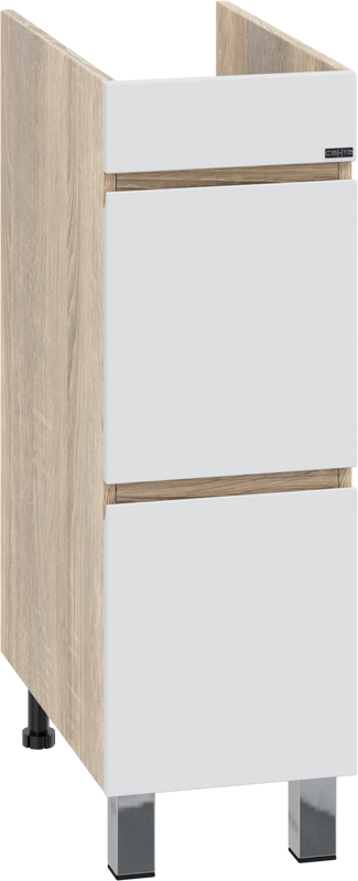 Мебель для ванной комнаты СаНта Марс 29 R под стиральную машину, напольная, 2 ящика, янтарная