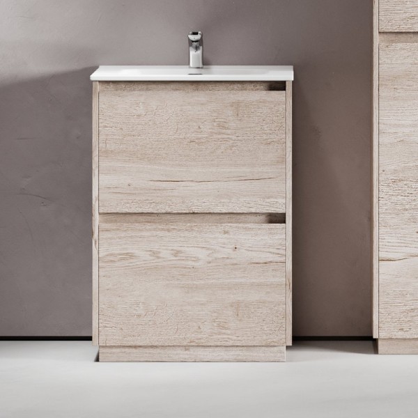 Тумба под раковину Sancos Libra Floor 60 дуб галифакс натуральный