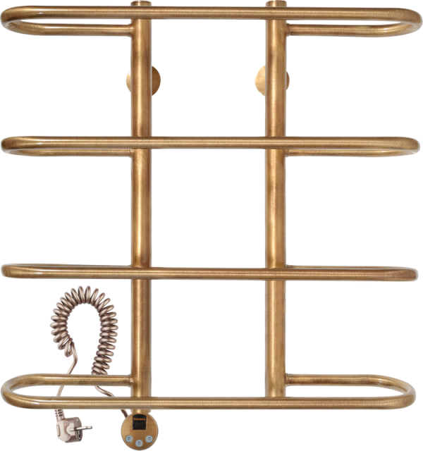 Полотенцесушитель электрический Secado Венеция 4603777477905 65x50 см, подключение слева, бронза, лесенка, латунь