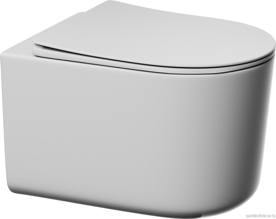 Унитаз подвесной Abber Ultra AC1302 с микролифтом, белый